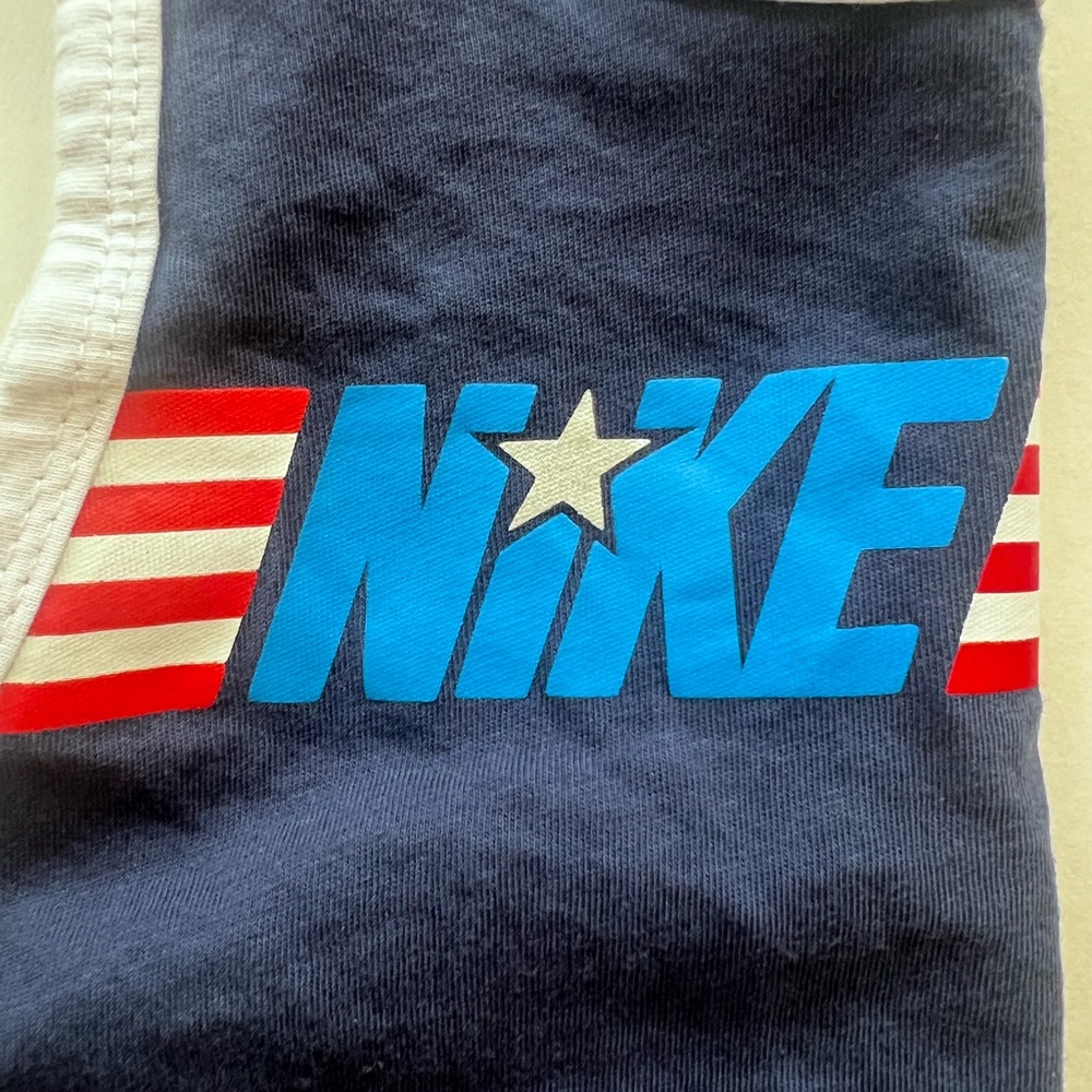 Nike Boys Americana Tank Tops Medium Bundle of 2 1 Grey and 1 Blue Pre-owned - Picture 7 of 7
